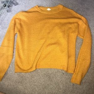 Yellow garage knit sweater